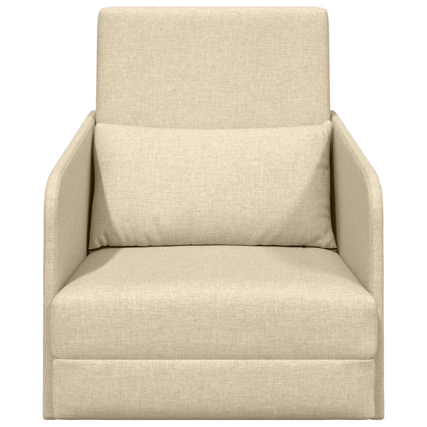 vidaXL Canapé convertible 60 cm crème en tissu