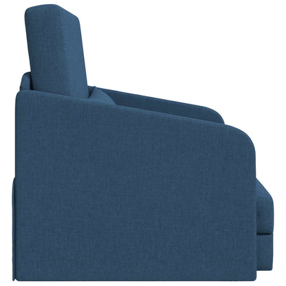 Schlafsofa 60cm Blau Stoff