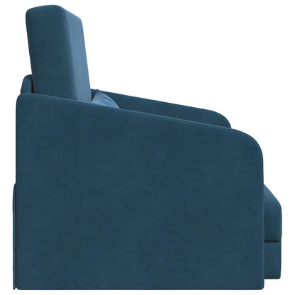 Schlafsofa Blau 65 x 80 x 83 cm Samt