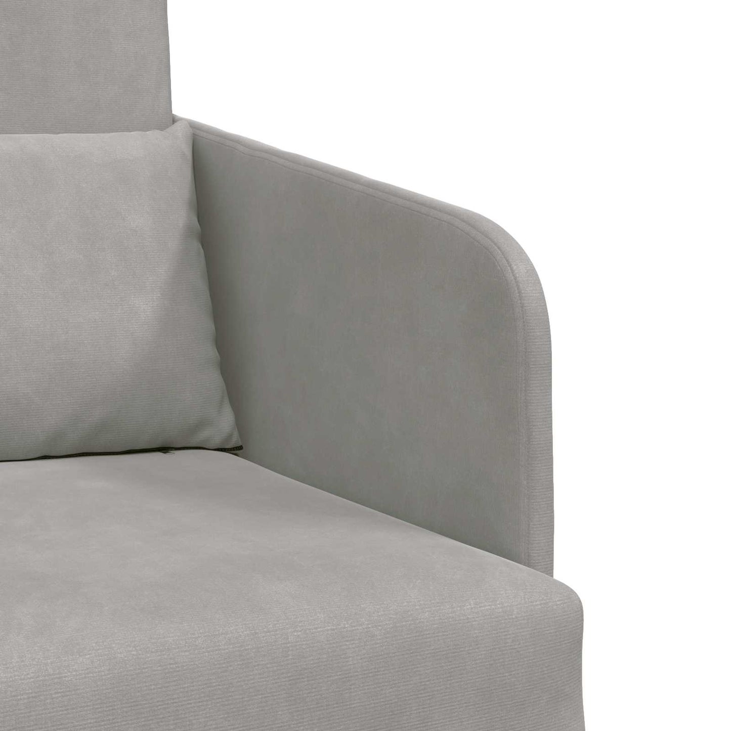 vidaXL Schlafsofa Hellgrau 65 x 80 x 83 cm Samt