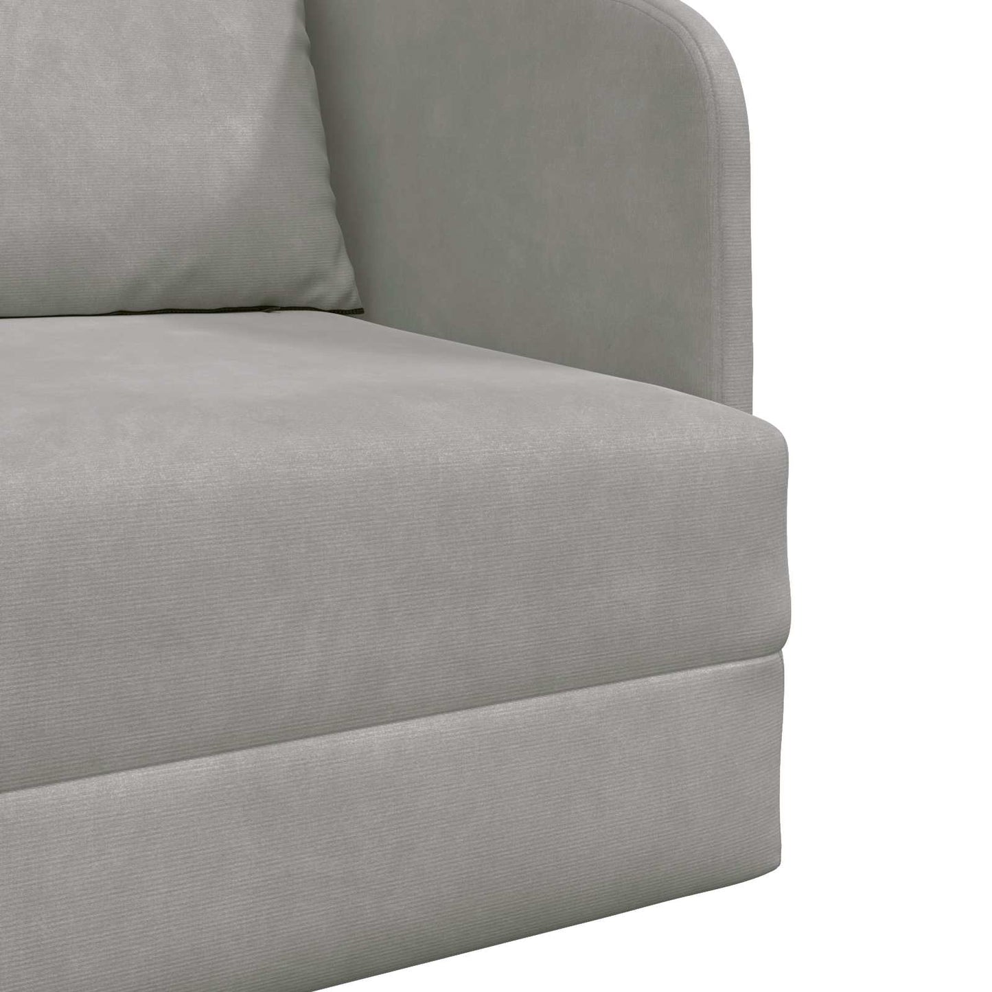 vidaXL Schlafsofa Hellgrau 65 x 80 x 83 cm Samt