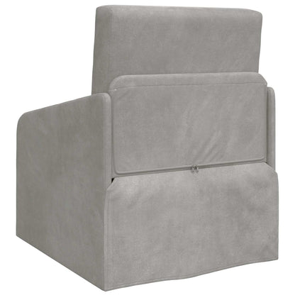 vidaXL Schlafsofa Hellgrau 65 x 80 x 83 cm Samt