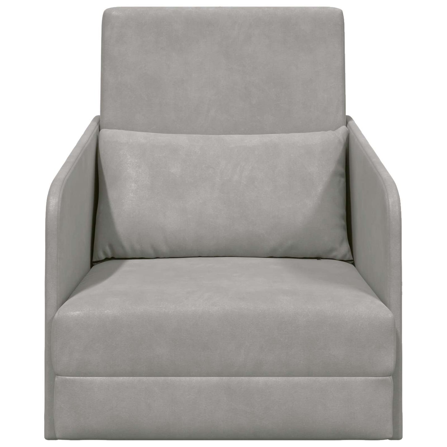 vidaXL Schlafsofa Hellgrau 65 x 80 x 83 cm Samt