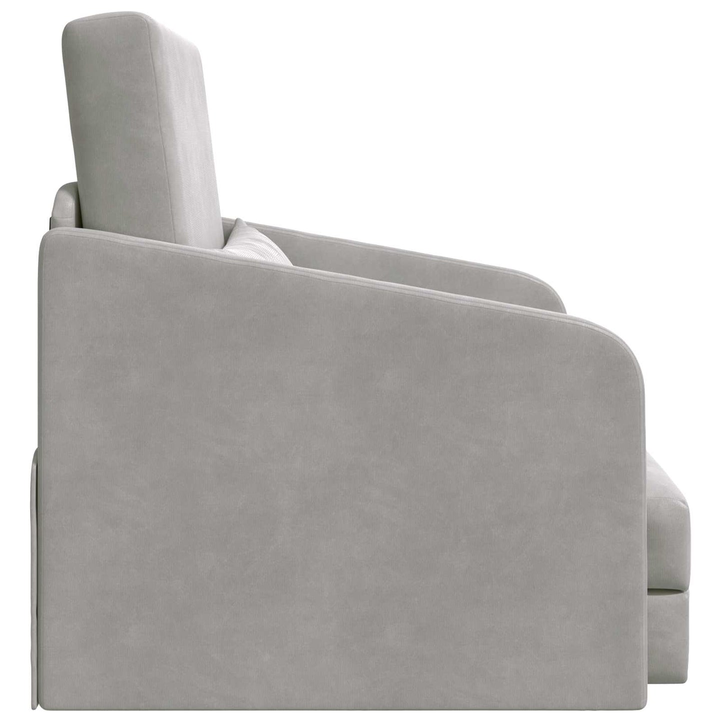 vidaXL Schlafsofa Hellgrau 65 x 80 x 83 cm Samt