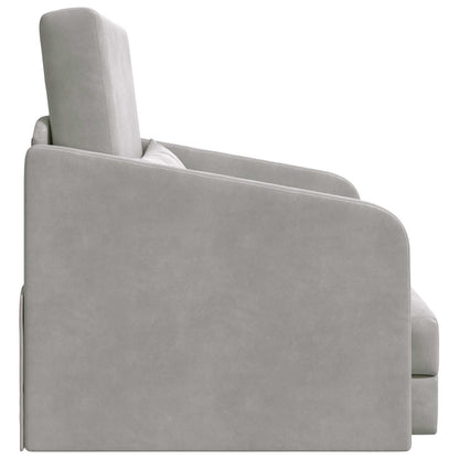 vidaXL Schlafsofa Hellgrau 65 x 80 x 83 cm Samt