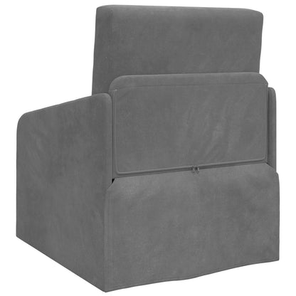 Schlafsofa Dunkelgrau 65 x 80 x 83 cm Samt
