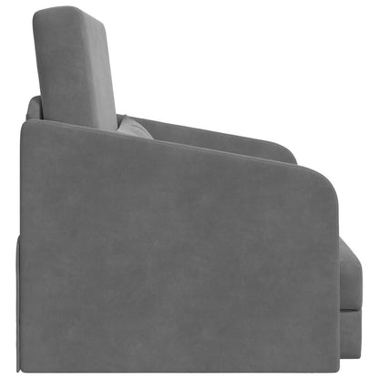 Schlafsofa Dunkelgrau 65 x 80 x 83 cm Samt