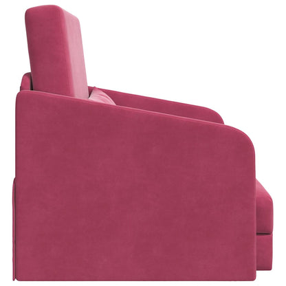 vidaXL Schlafsofa Weinrot 65 x 80 x 83 cm Samt