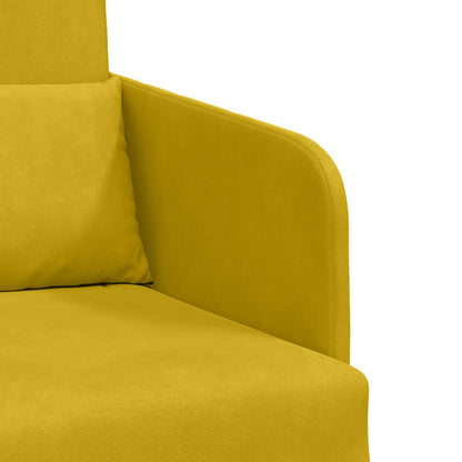 vidaXL Schlafsofa Gelb 65 x 80 x 83 cm Samt