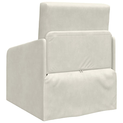 vidaXL Schlafsofa Creme 65 x 80 x 83 cm Samt