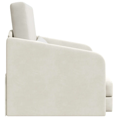 vidaXL Schlafsofa Creme 65 x 80 x 83 cm Samt