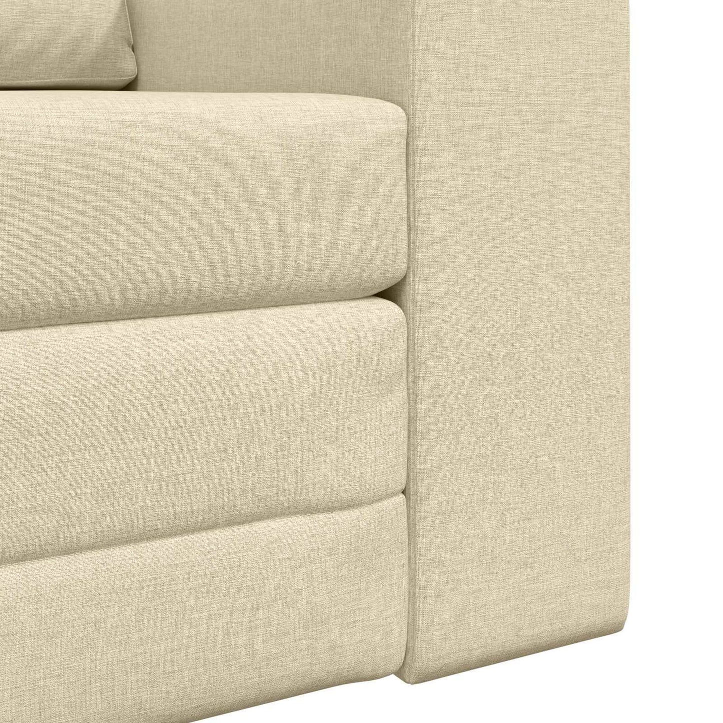 vidaXL Schlafsofa Creme 98 x 71 x 83 cm Stoff