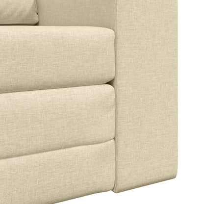 vidaXL Schlafsofa Creme 98 x 71 x 83 cm Stoff
