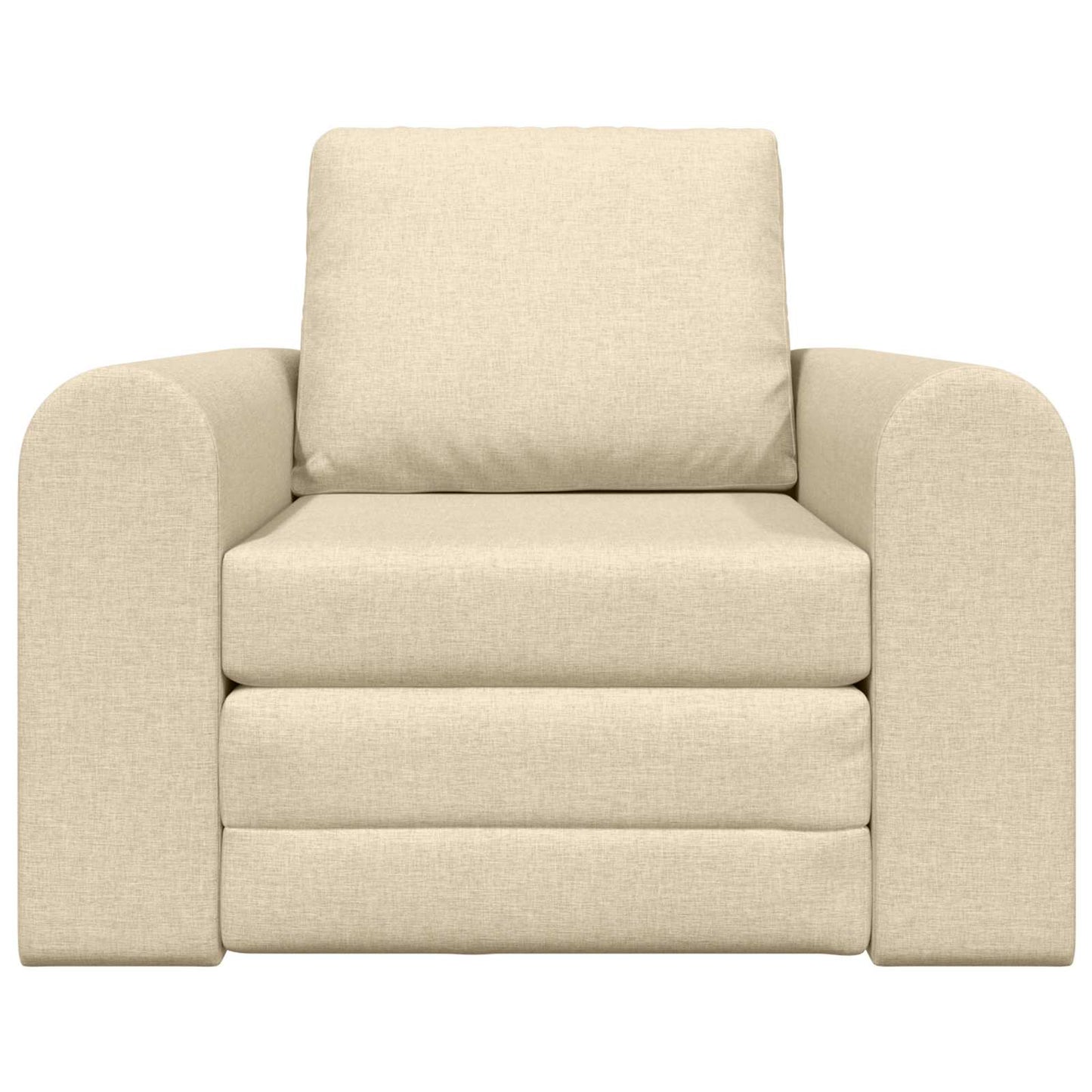 vidaXL Schlafsofa Creme 98 x 71 x 83 cm Stoff