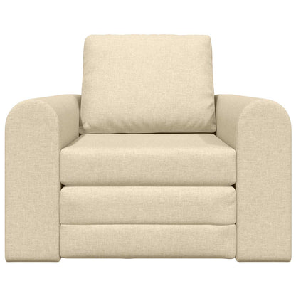 vidaXL Schlafsofa Creme 98 x 71 x 83 cm Stoff