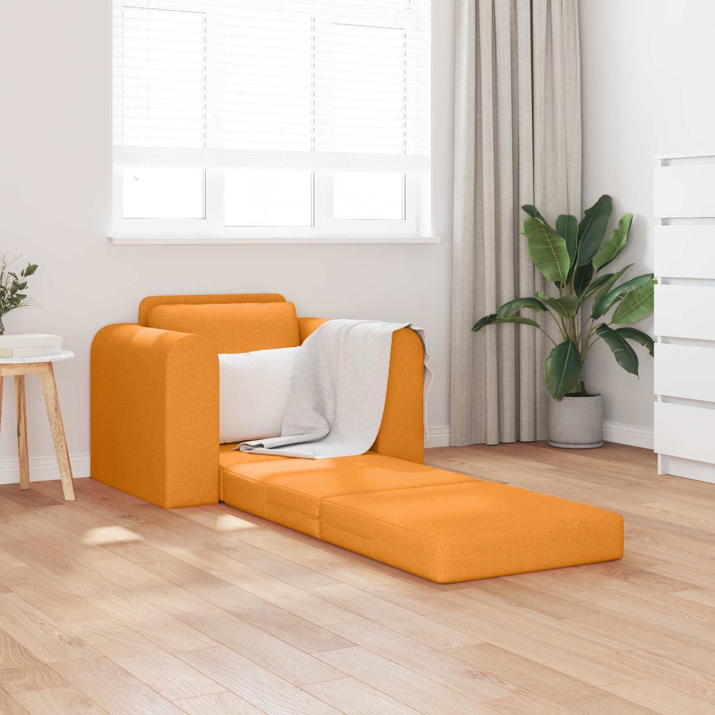 vidaXL Schlafsofa Dunkelgelb 98 x 71 x 83 cm Stoff