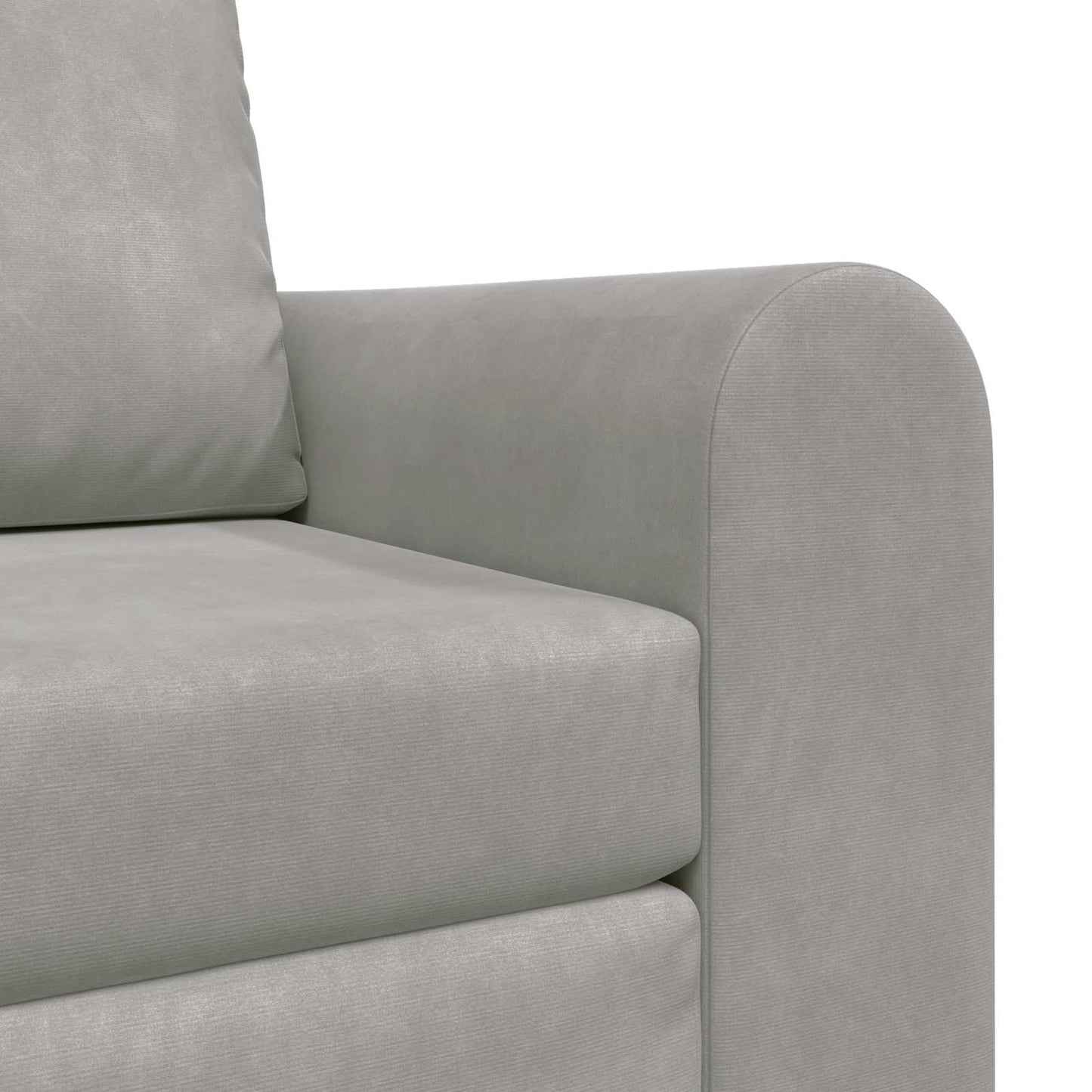 vidaXL Schlafsofa Hellgrau 98 x 71 x 83 cm Samt