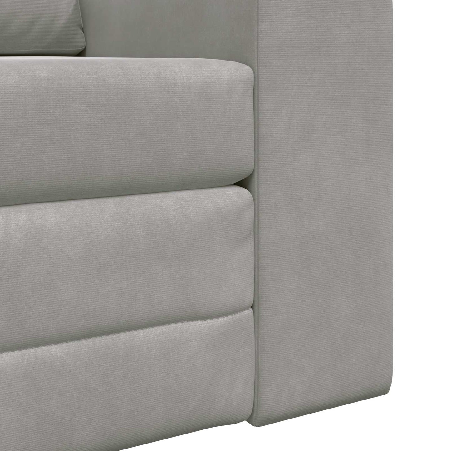 vidaXL Schlafsofa Hellgrau 98 x 71 x 83 cm Samt