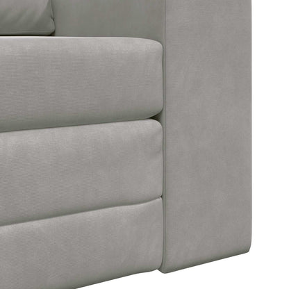 vidaXL Schlafsofa Hellgrau 98 x 71 x 83 cm Samt