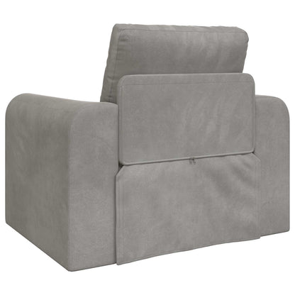 vidaXL Schlafsofa Hellgrau 98 x 71 x 83 cm Samt