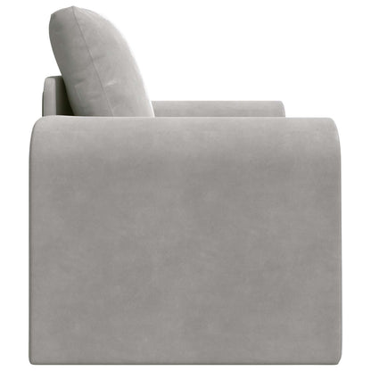 vidaXL Schlafsofa Hellgrau 98 x 71 x 83 cm Samt