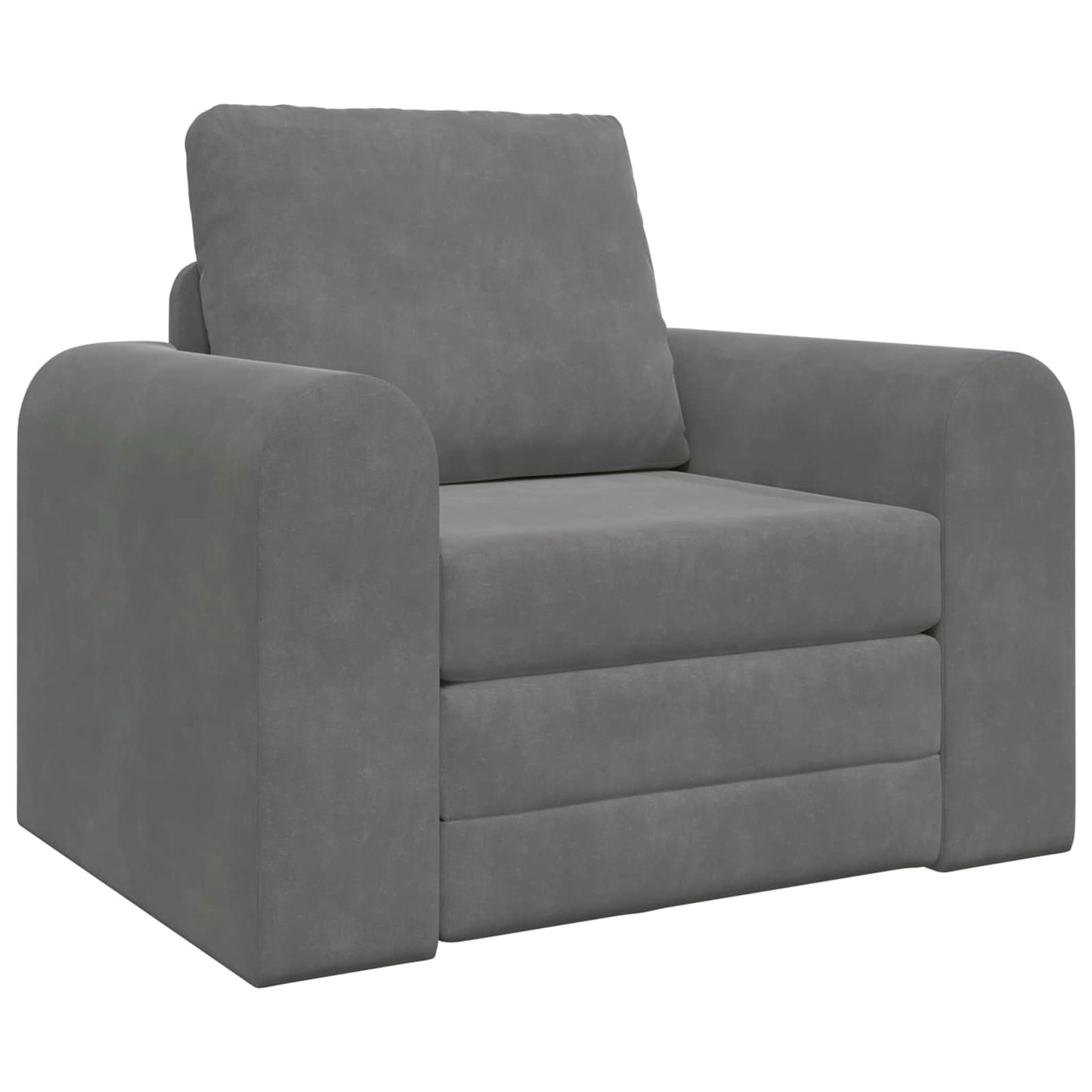 vidaXL Canapé-lit gris foncé 98 x 71 x 83 cm velours