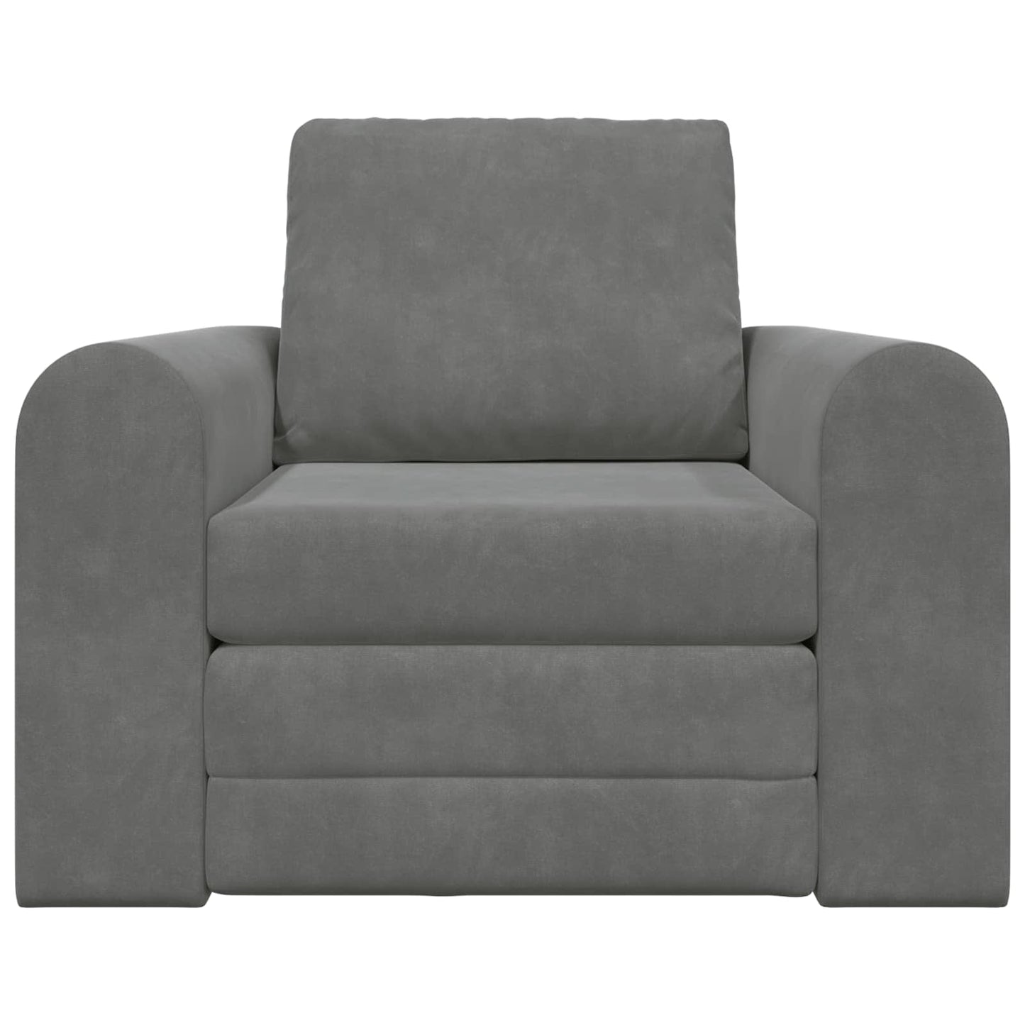 vidaXL Canapé-lit gris foncé 98 x 71 x 83 cm velours