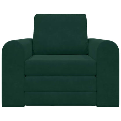 Schlafsofa Dunkelgrün 98 x 71 x 83 cm Samt