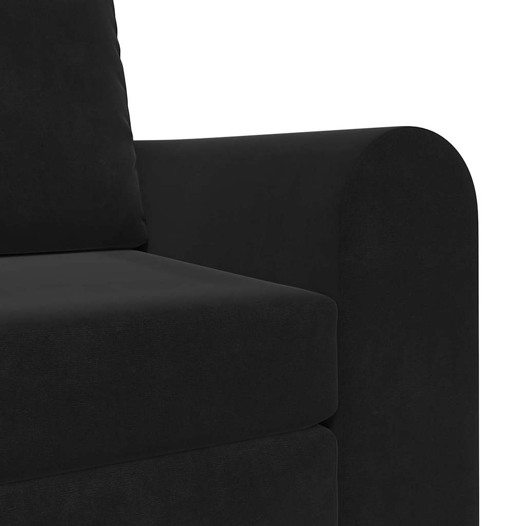 vidaXL Schlafsofa Schwarz 98 x 71 x 83 cm Samt