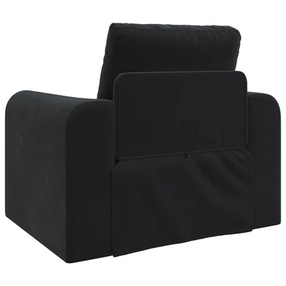 vidaXL Schlafsofa Schwarz 98 x 71 x 83 cm Samt
