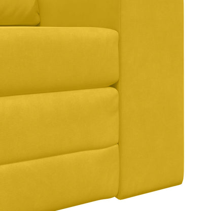 vidaXL Schlafsofa Gelb 98 x 71 x 83 cm Samt