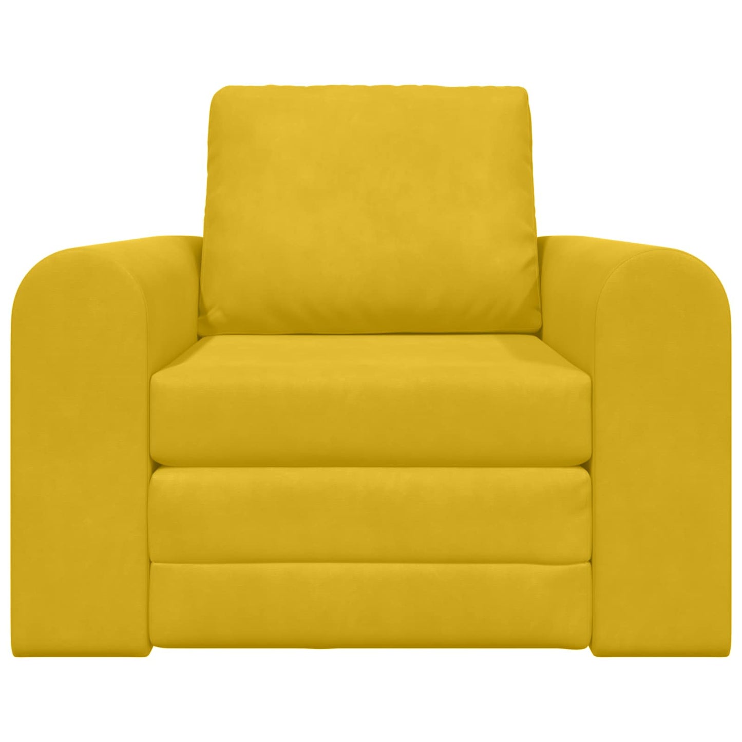 vidaXL Schlafsofa Gelb 98 x 71 x 83 cm Samt