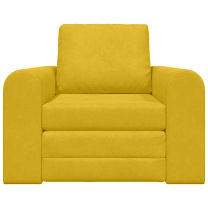 vidaXL Schlafsofa Gelb 98 x 71 x 83 cm Samt