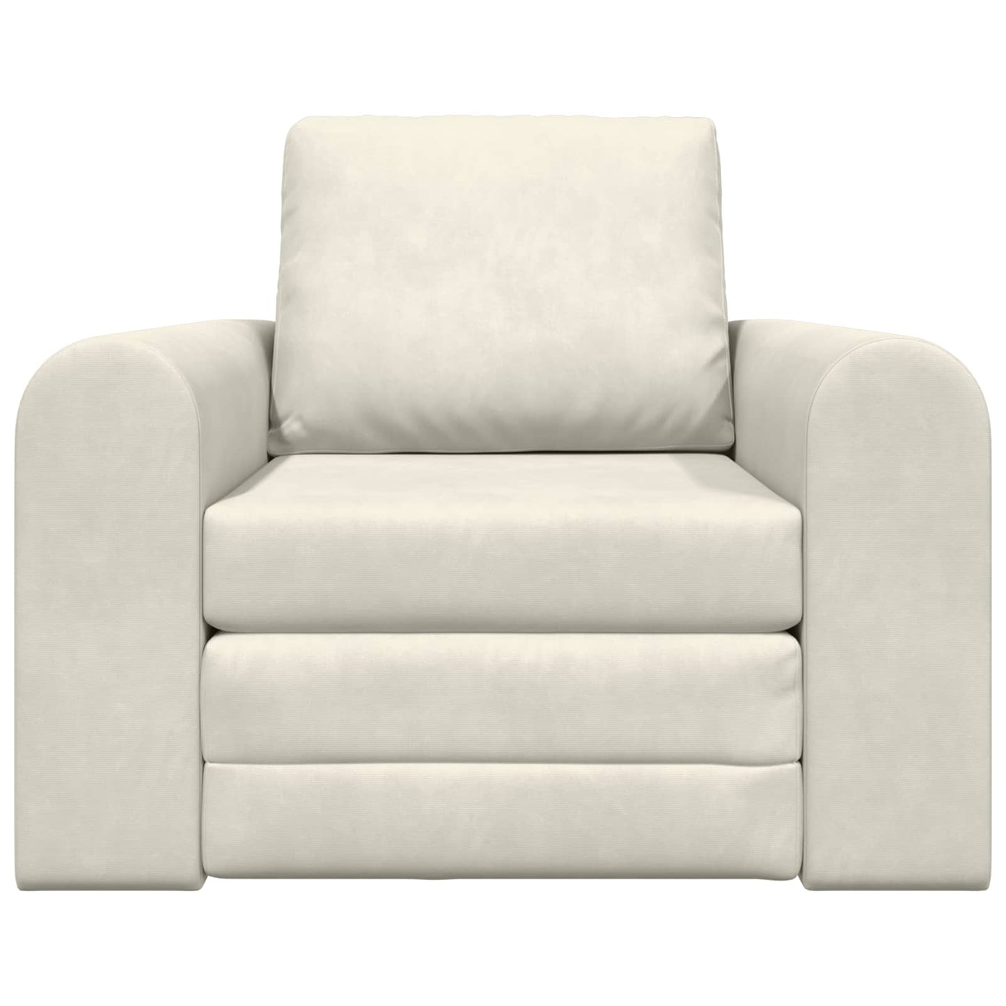 vidaXL Schlafsofa Creme 98 x 71 x 83 cm Samt