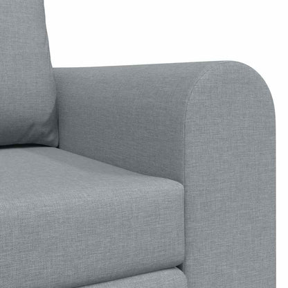 vidaXL Schlafsofa 60cm Hellgrau Stoff