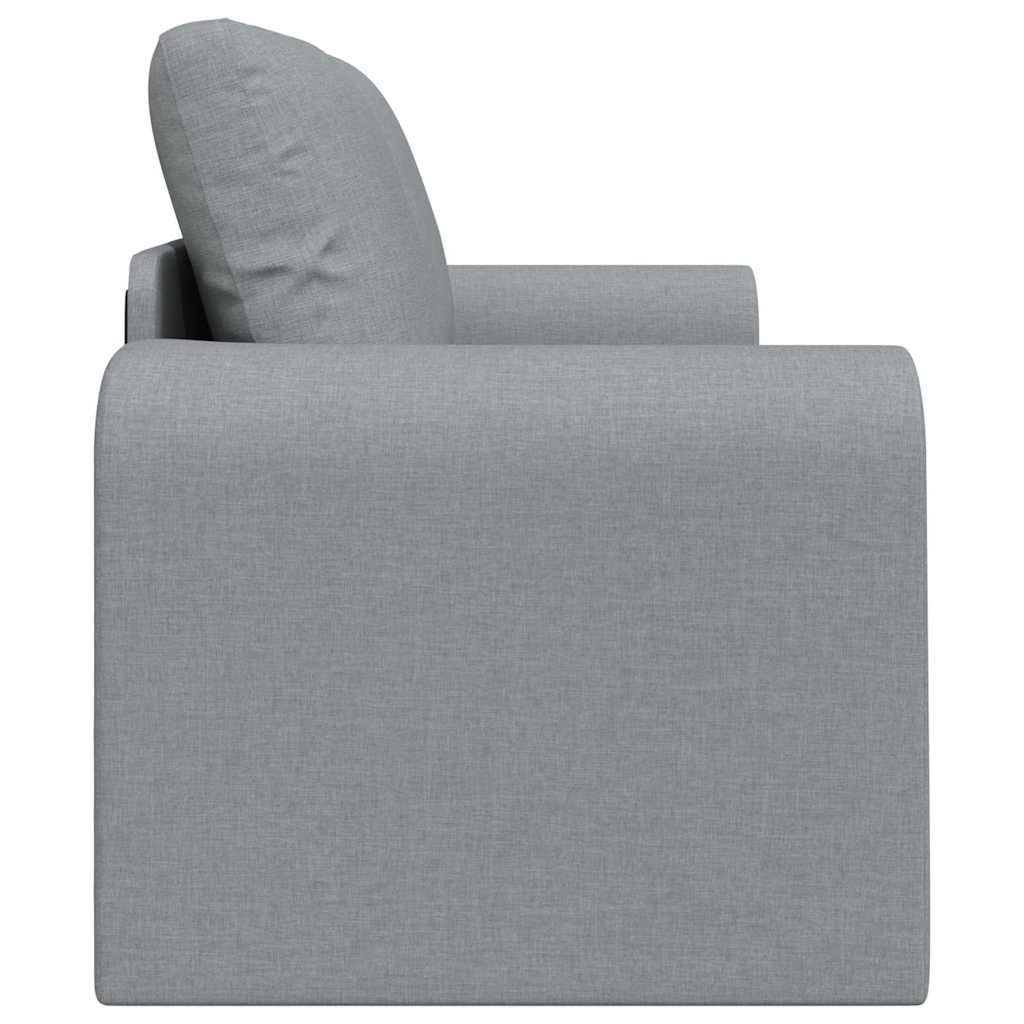 vidaXL Schlafsofa 60cm Hellgrau Stoff
