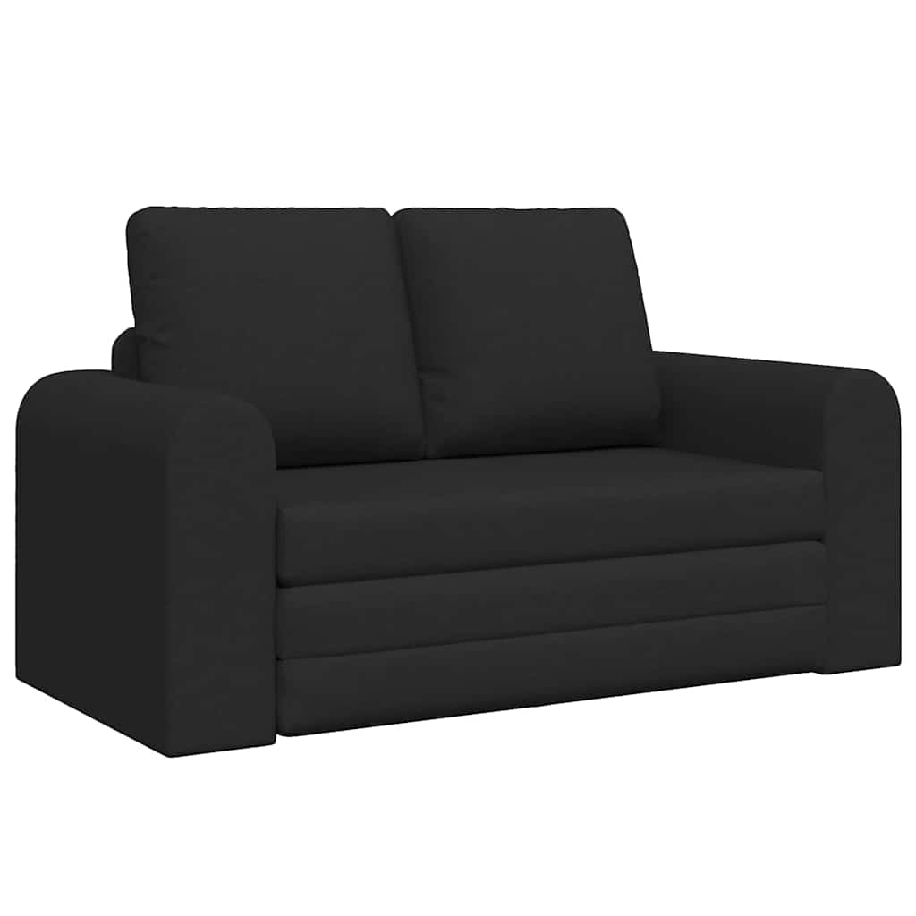 vidaXL Schlafsofa 60cm Schwarz Stoff