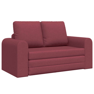 vidaXL Schlafsofa 60cm Weinrot Stoff