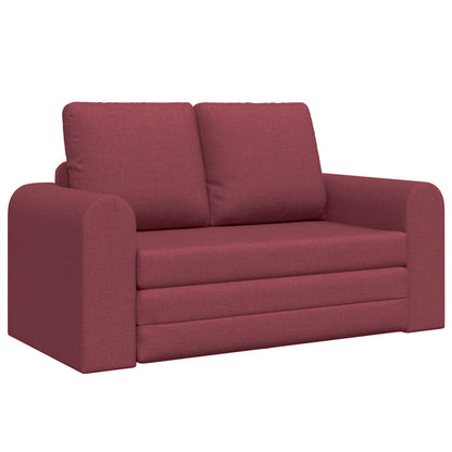 vidaXL Schlafsofa 60cm Weinrot Stoff