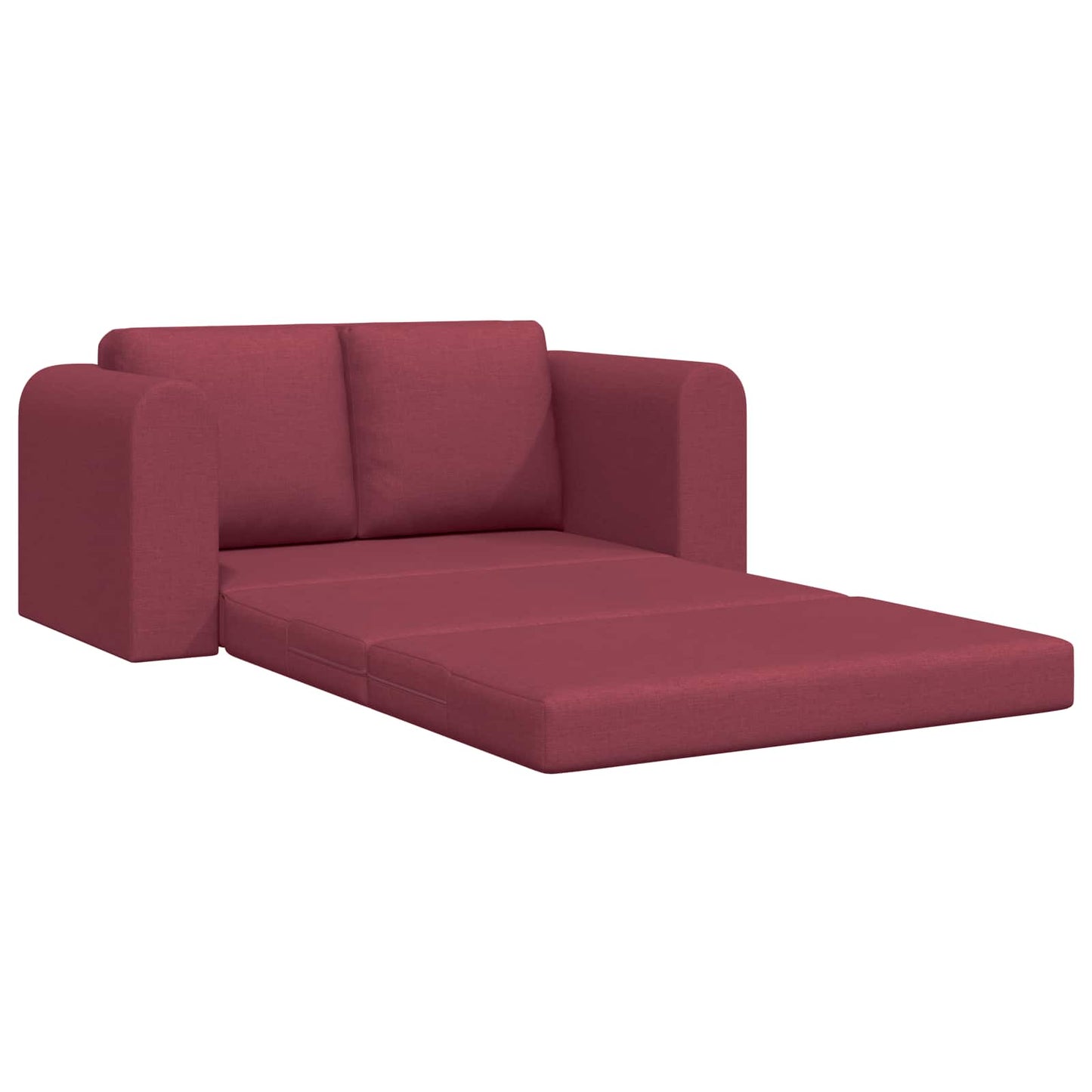 vidaXL Schlafsofa 60cm Weinrot Stoff