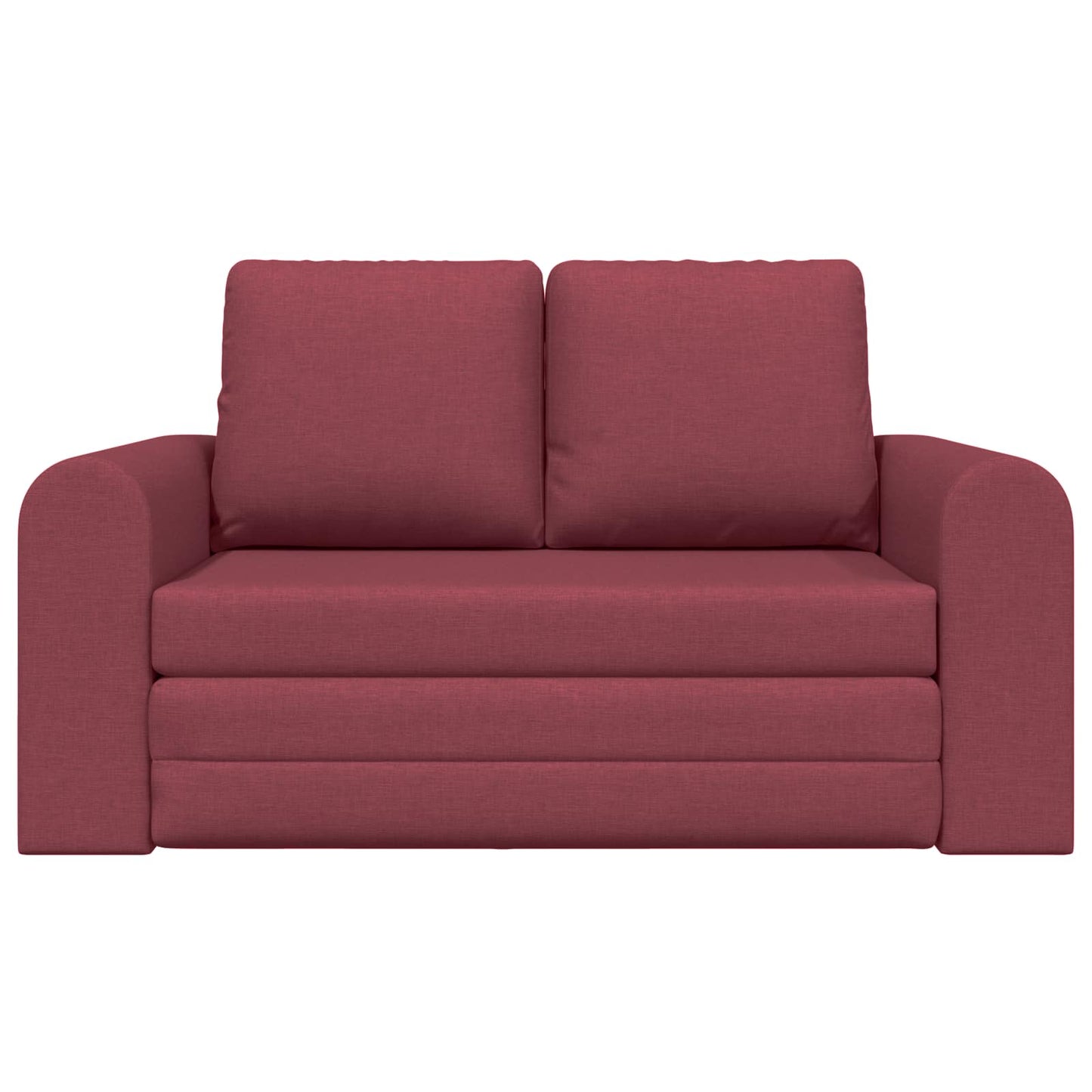 vidaXL Schlafsofa 60cm Weinrot Stoff