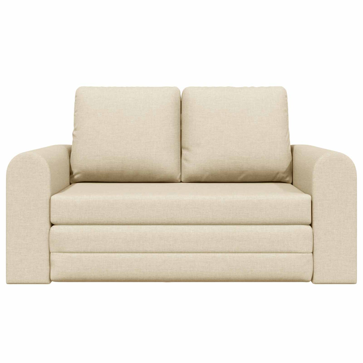 vidaXL Canapé convertible 60 cm crème en tissu
