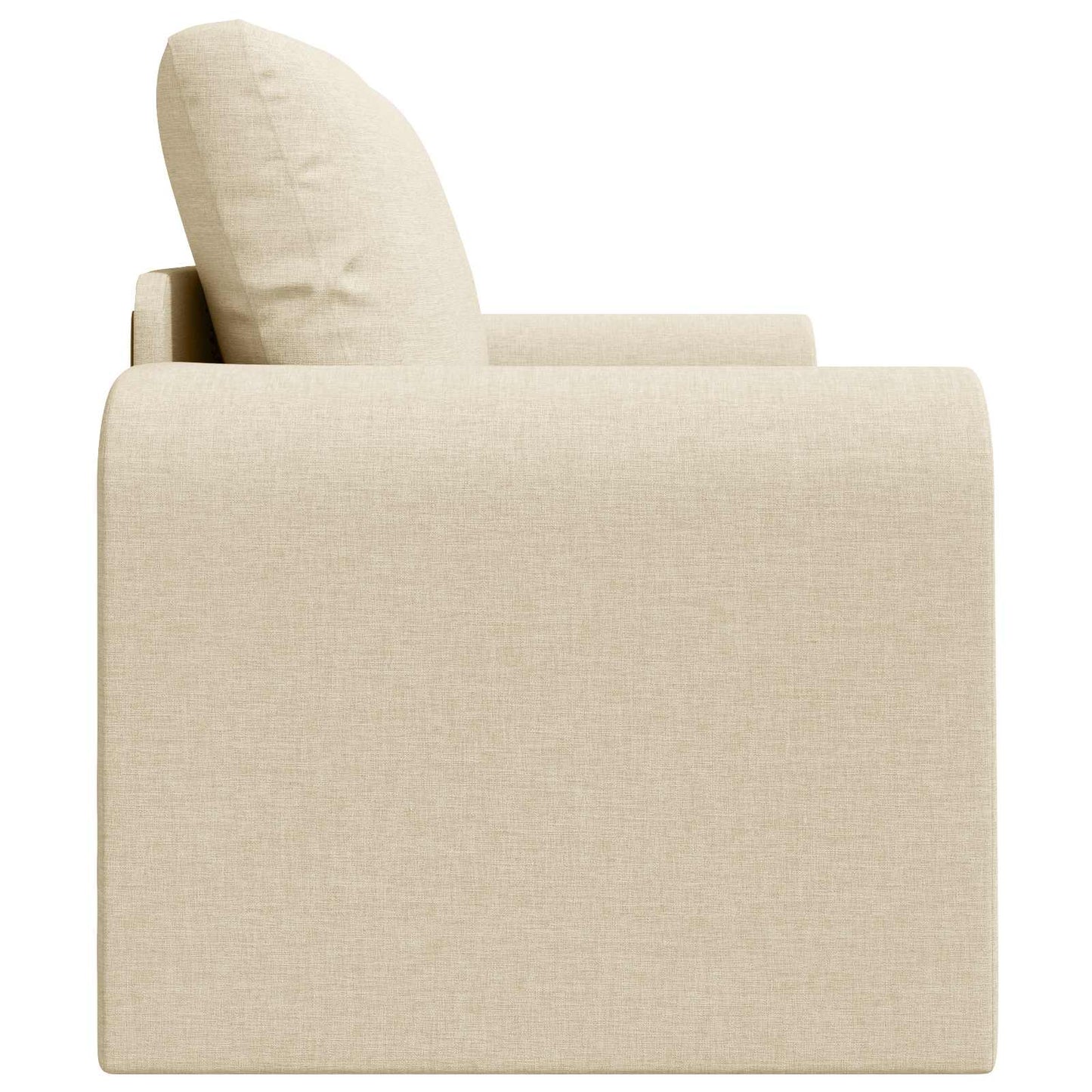 vidaXL Canapé convertible 60 cm crème en tissu