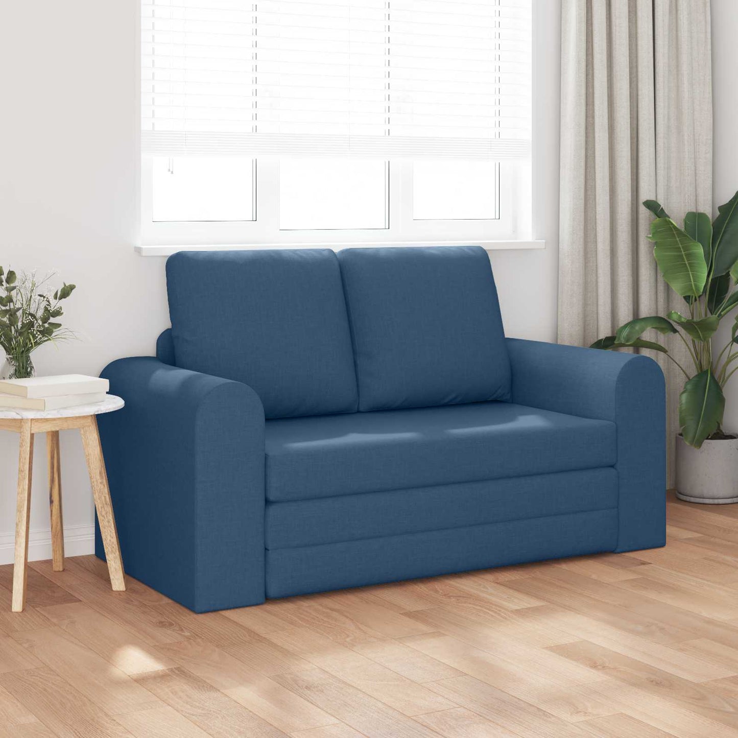vidaXL Schlafsofa 60cm Blau Stoff