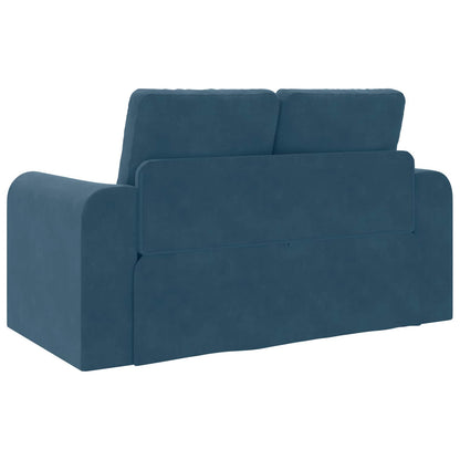 vidaXL Canapé convertible 60 cm Bleu Velours