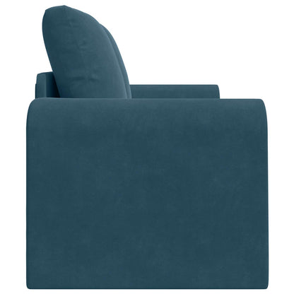 vidaXL Canapé convertible 60 cm Bleu Velours