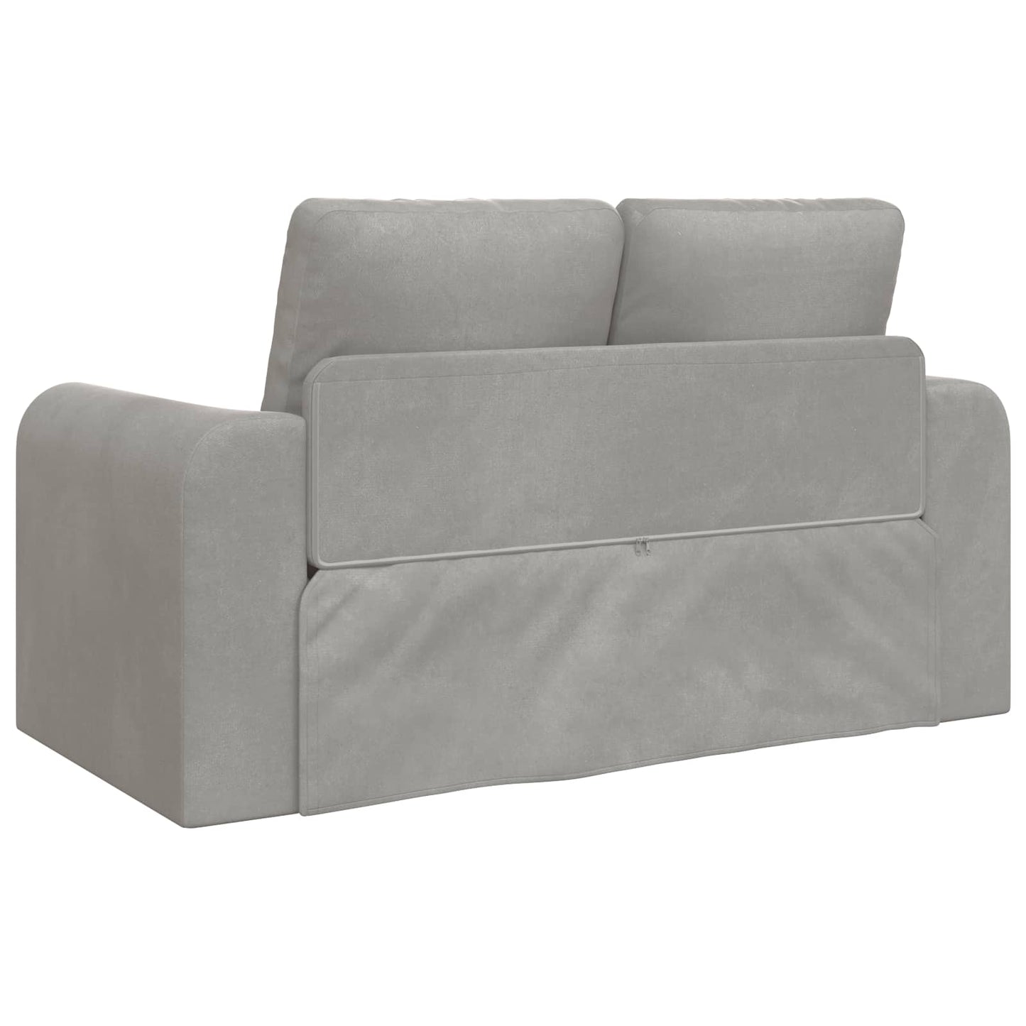 vidaXL Schlafsofa 60cm Hellgrau Samt