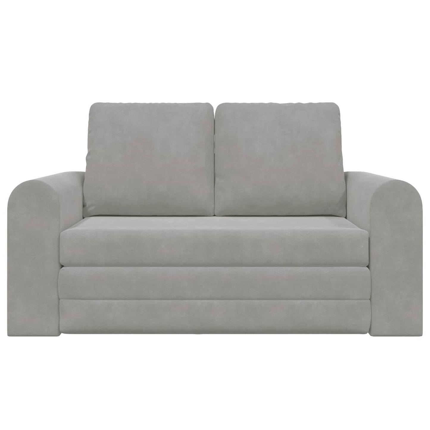 vidaXL Schlafsofa 60cm Hellgrau Samt
