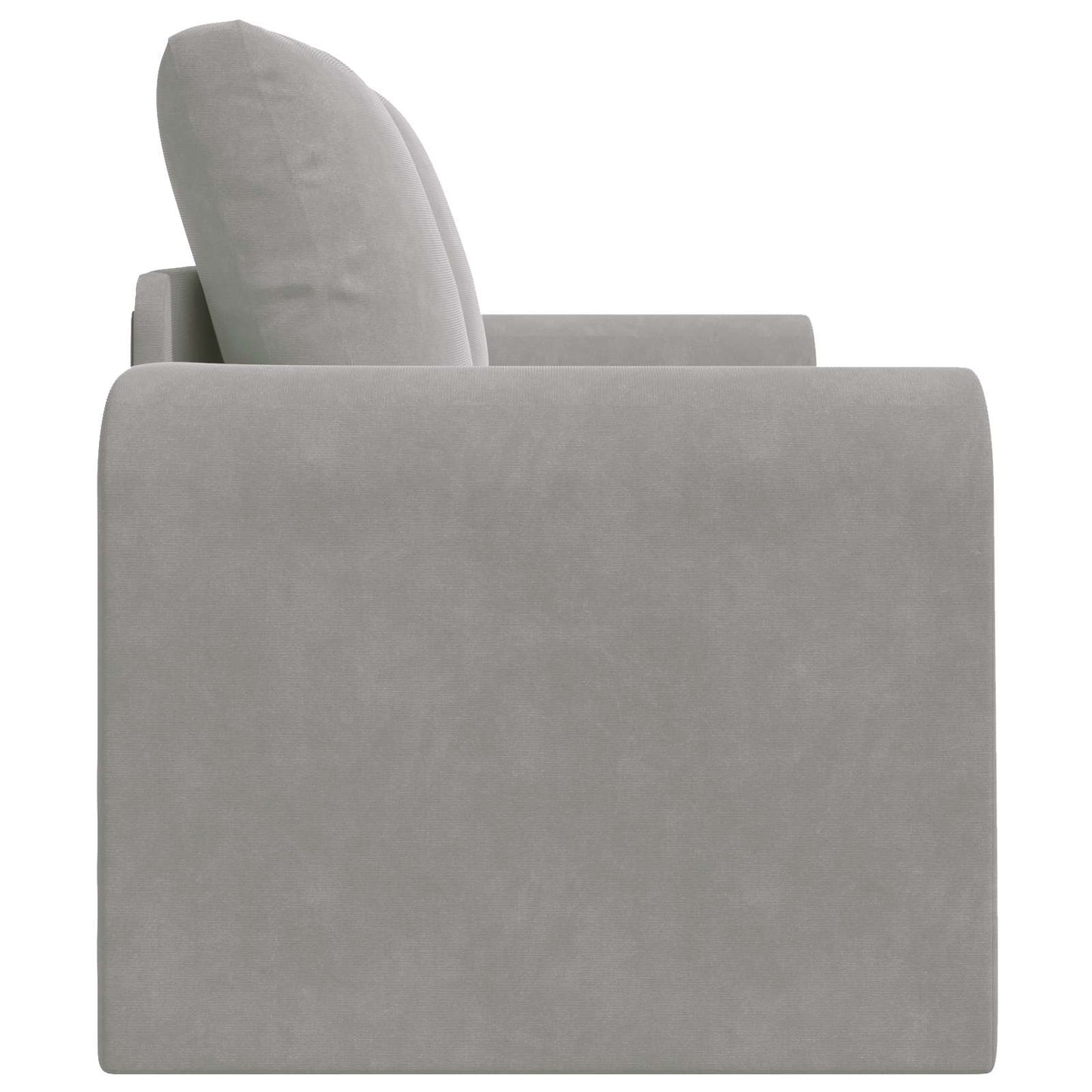 vidaXL Schlafsofa 60cm Hellgrau Samt