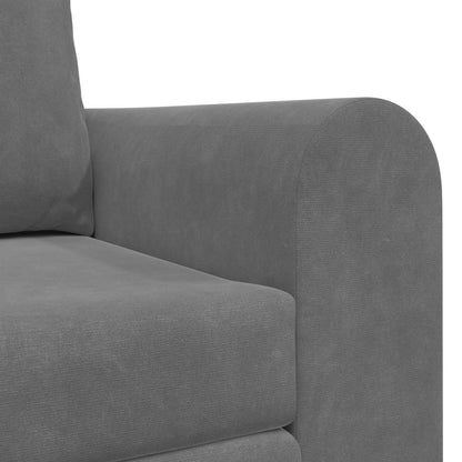 vidaXL Schlafsofa 60cm Dunkelgrau Samt